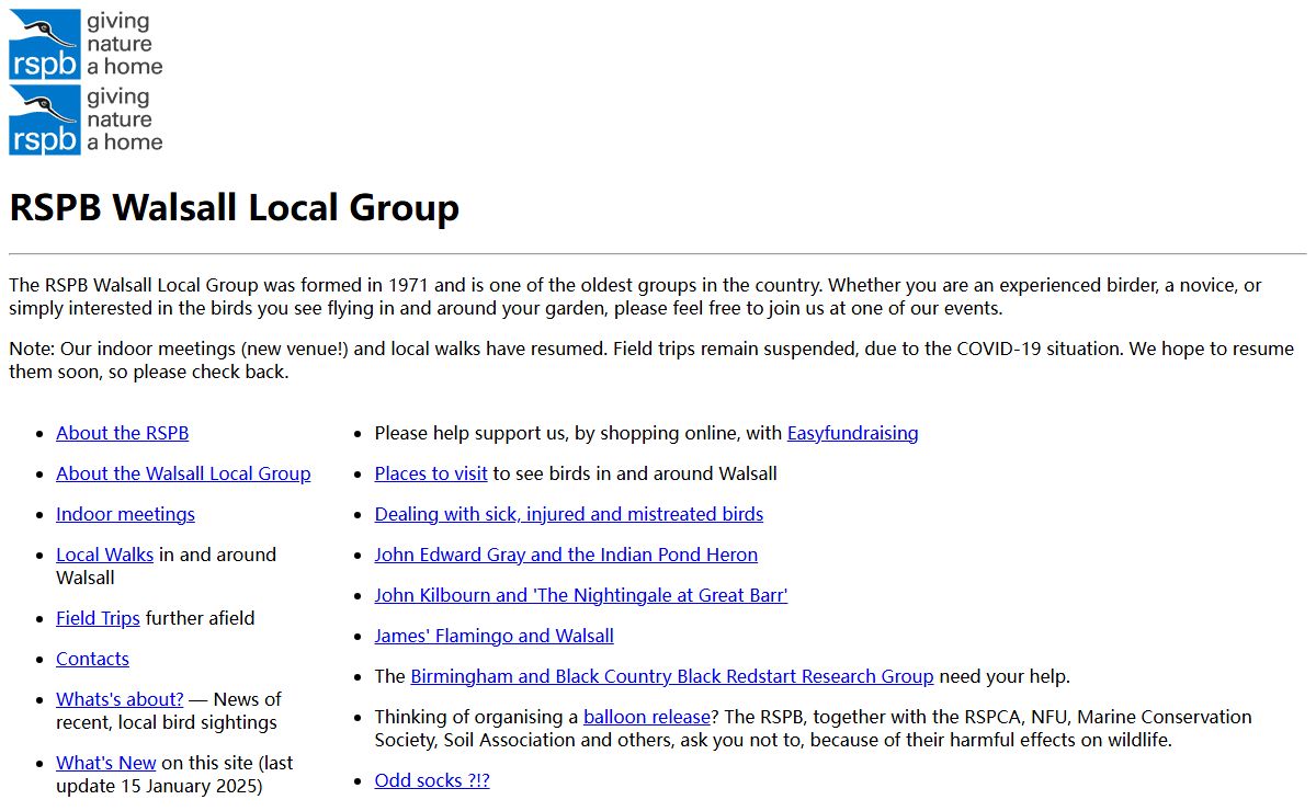 RSPB Walsall Local Group