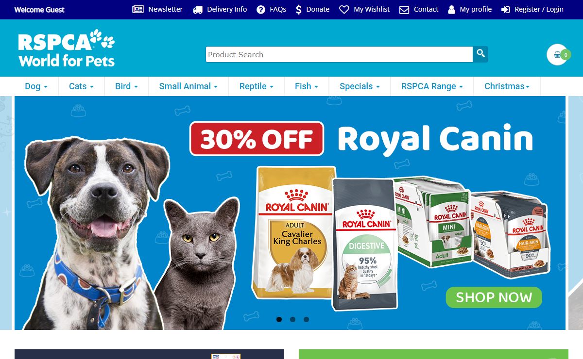 RSPCA World for Pets: Buy Your Pet Supplies Online - 100% Of Profits Go To Animals In Need