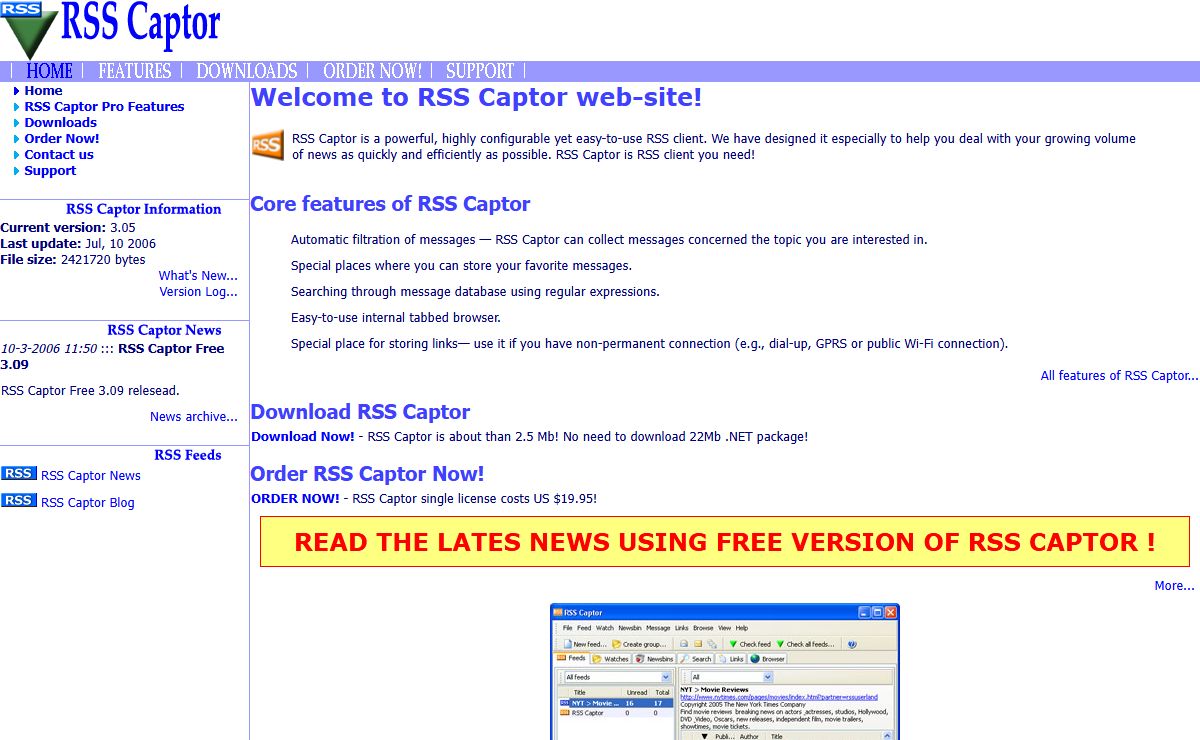 RSS Captor - RSS Client You Need!