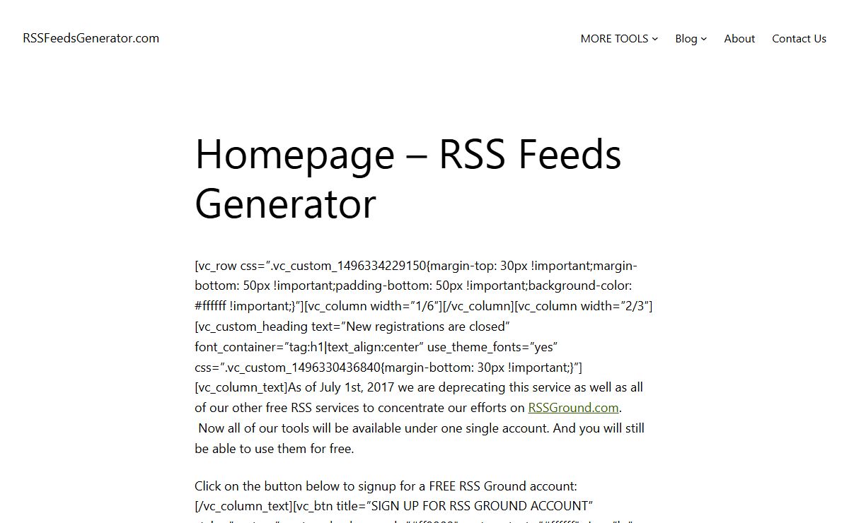 RSSFeedsGenerator.com – RSS Feeds Generator