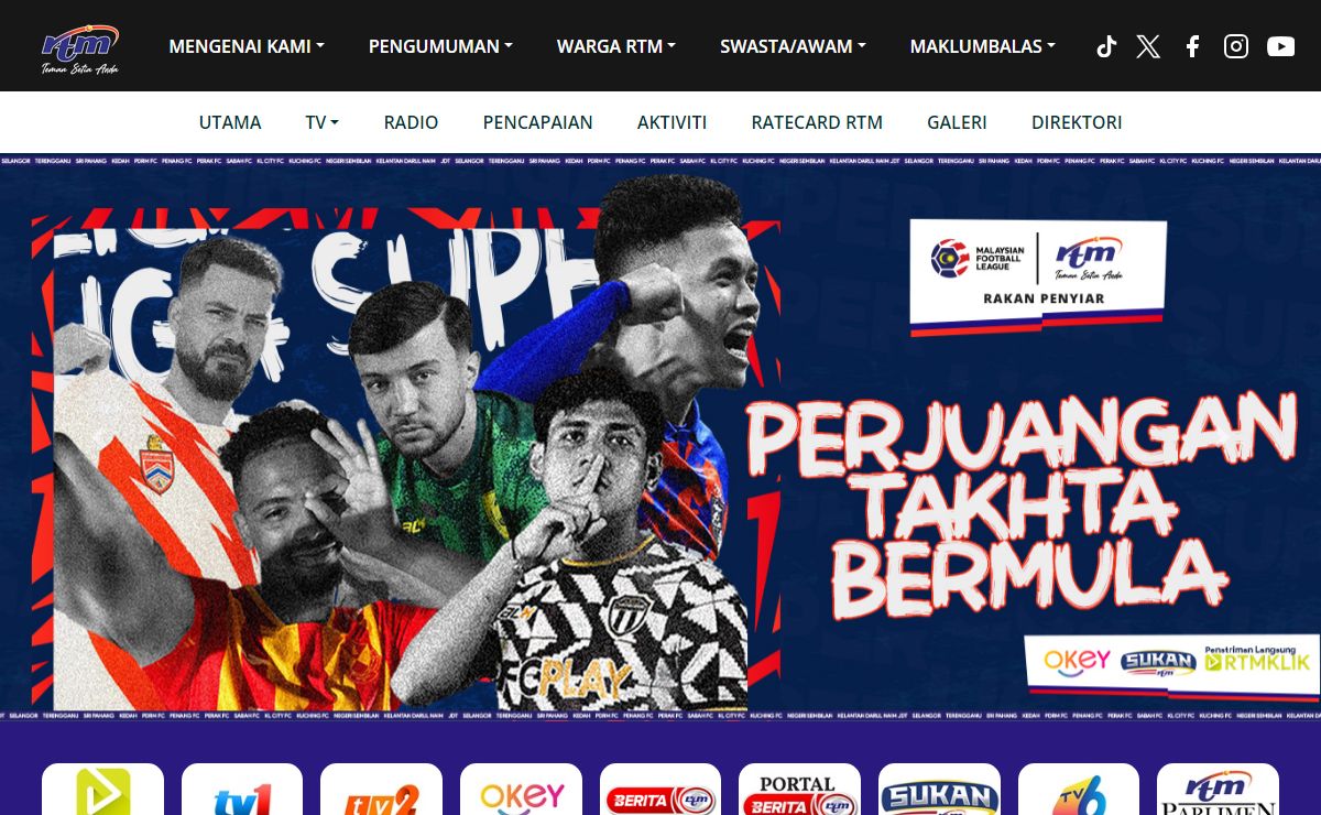 Portal Rasmi Jabatan Penyiaran Malaysia