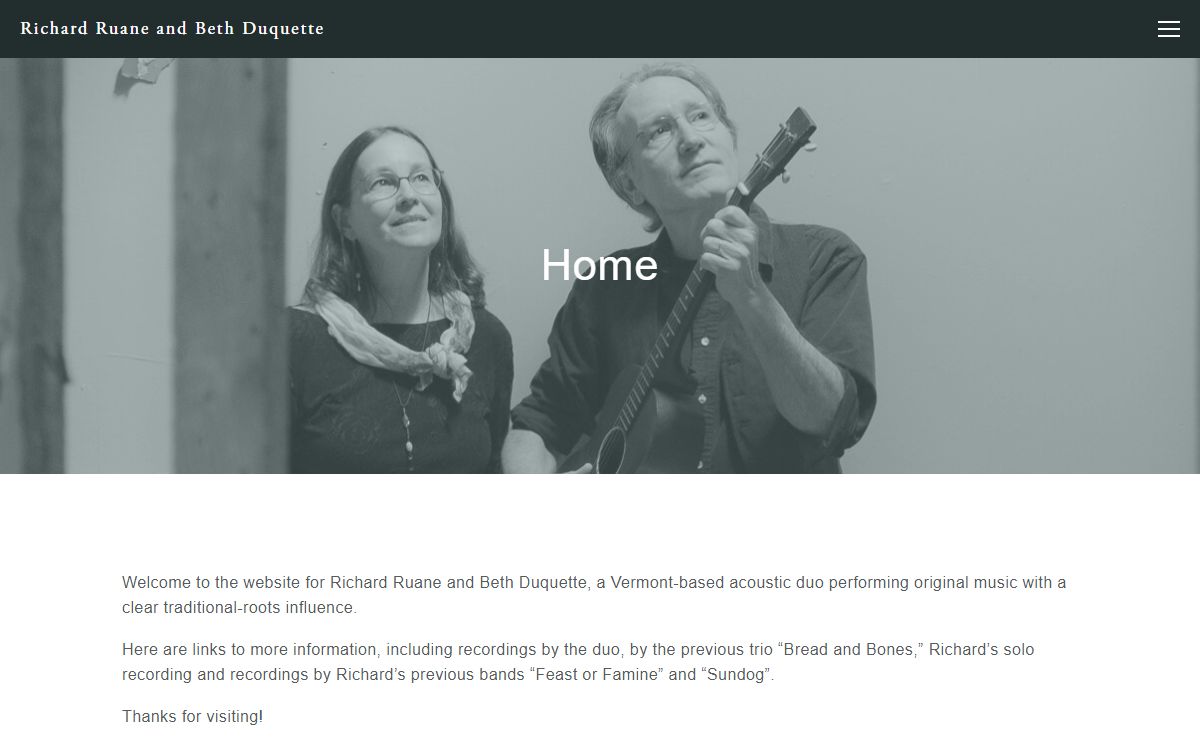 Richard Ruane and Beth Duquette