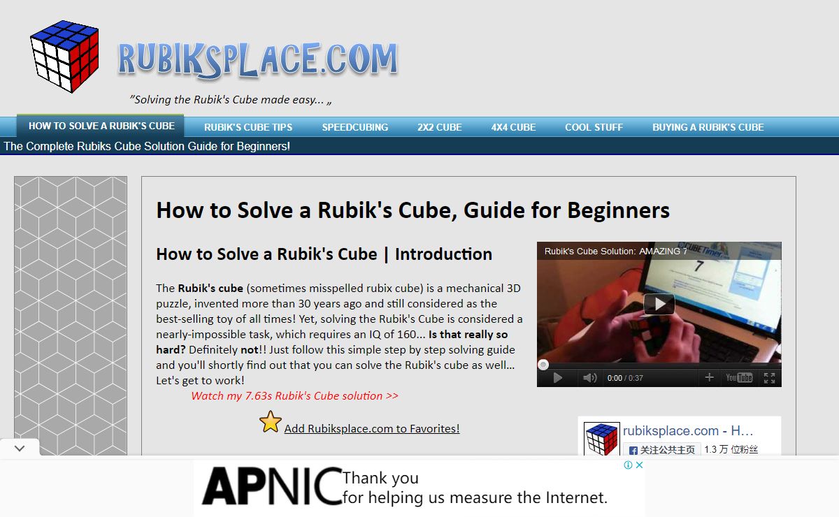 How to Solve a Rubik's Cube for BEGINNERS - With Animations!