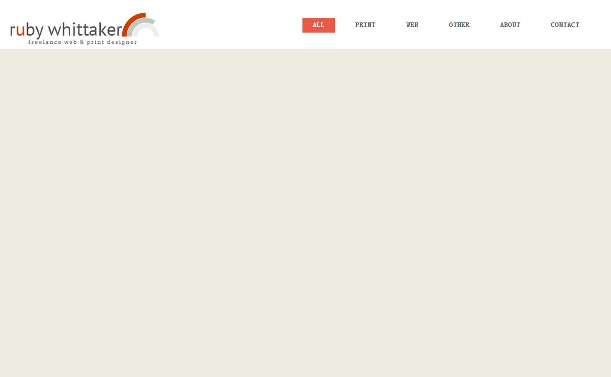 Ruby Whittaker Freelance Designer for Web and Print