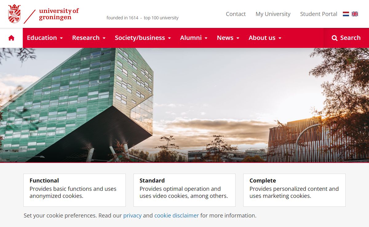 Top 100 University | University of Groningen