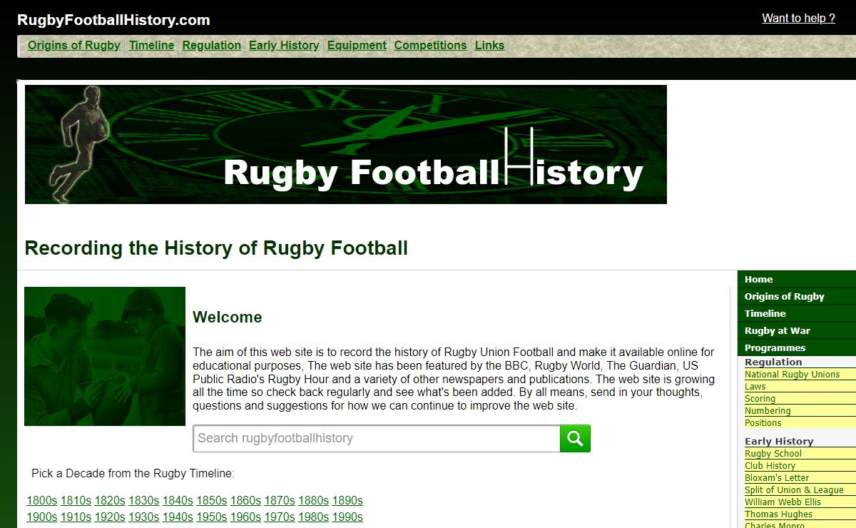 Rugby Football History