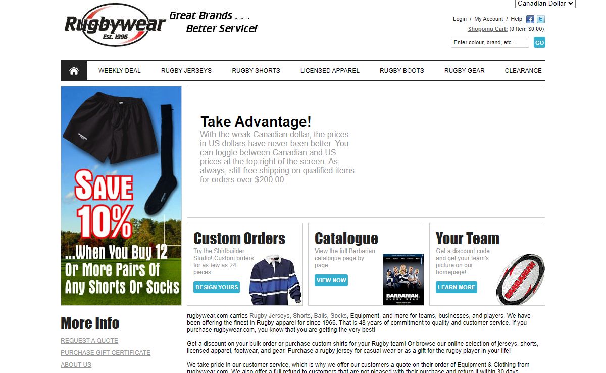 Rugby Jerseys, Shorts, Balls, Socks, Equipment & Clothing from Carberry International