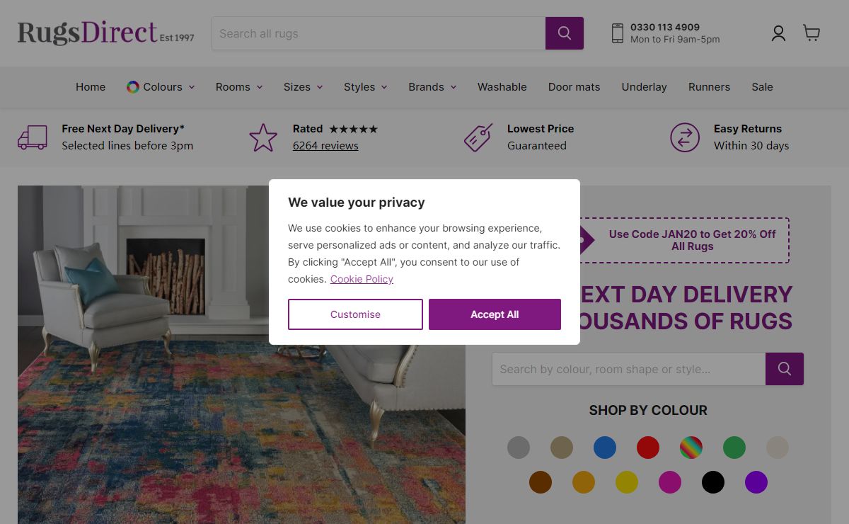 Rugs for Sale Online and Free UK Delivery | Rugs Direct — RugsDirect Online
