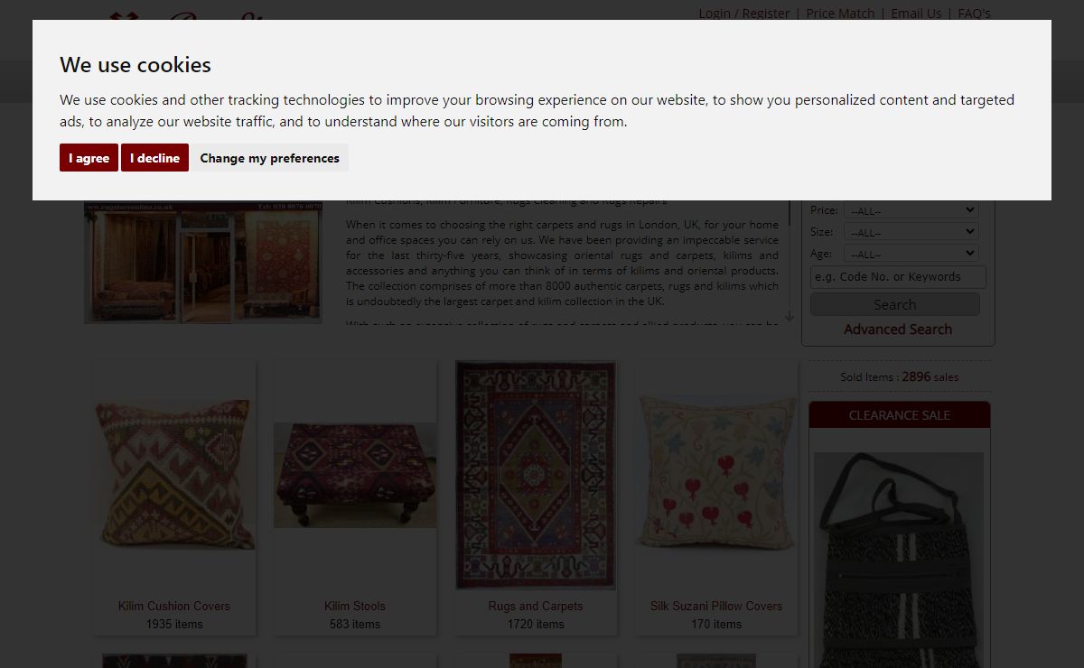 Rug Store - Kilim Rugs | Persian Rugs | Turkish Rugs | Kilim Stools Afghan Rugs | Kilim Cushions