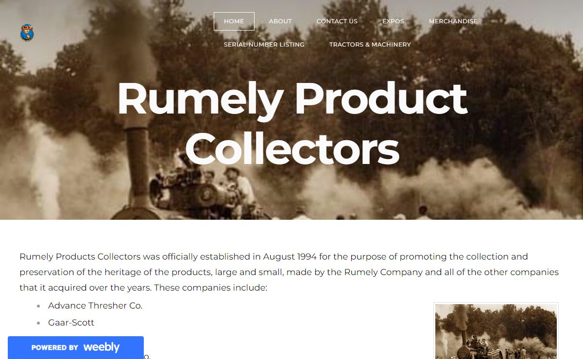 RUMELY PRODUCTS COLLECTORS - Home