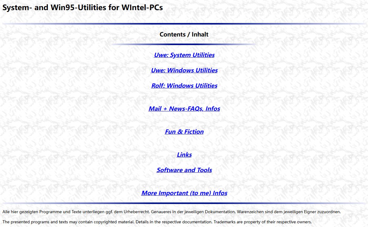 Milde - Freeware + Utilities for DOS and Windows