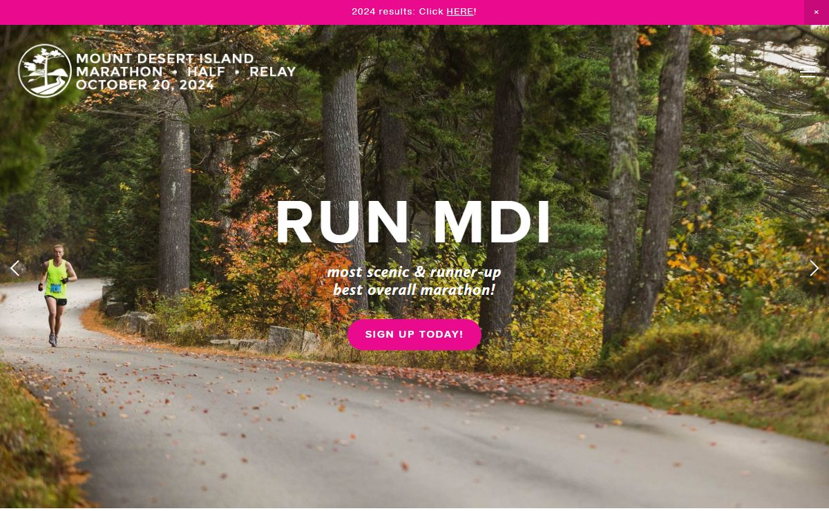 Run MDI: Mount Desert Island Marathon, Half & Relay - Bar Harbor, Maine