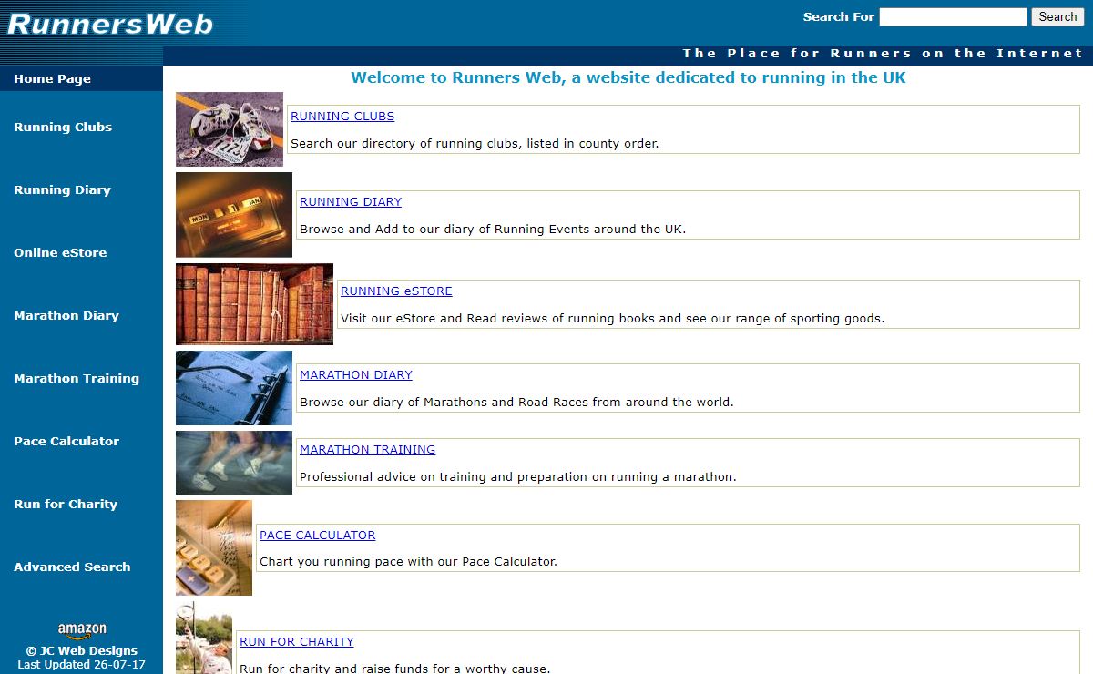 Runners Web - Home Page