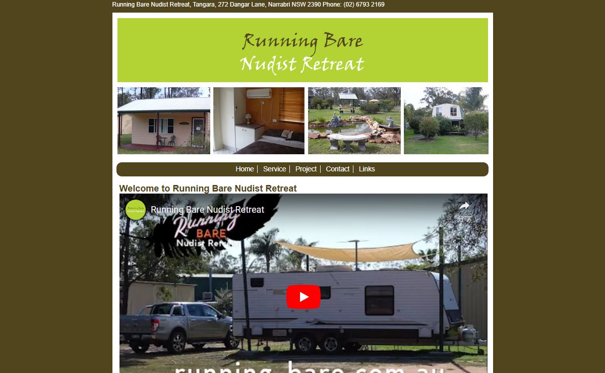 Running Bare Nudist Retreat - Home