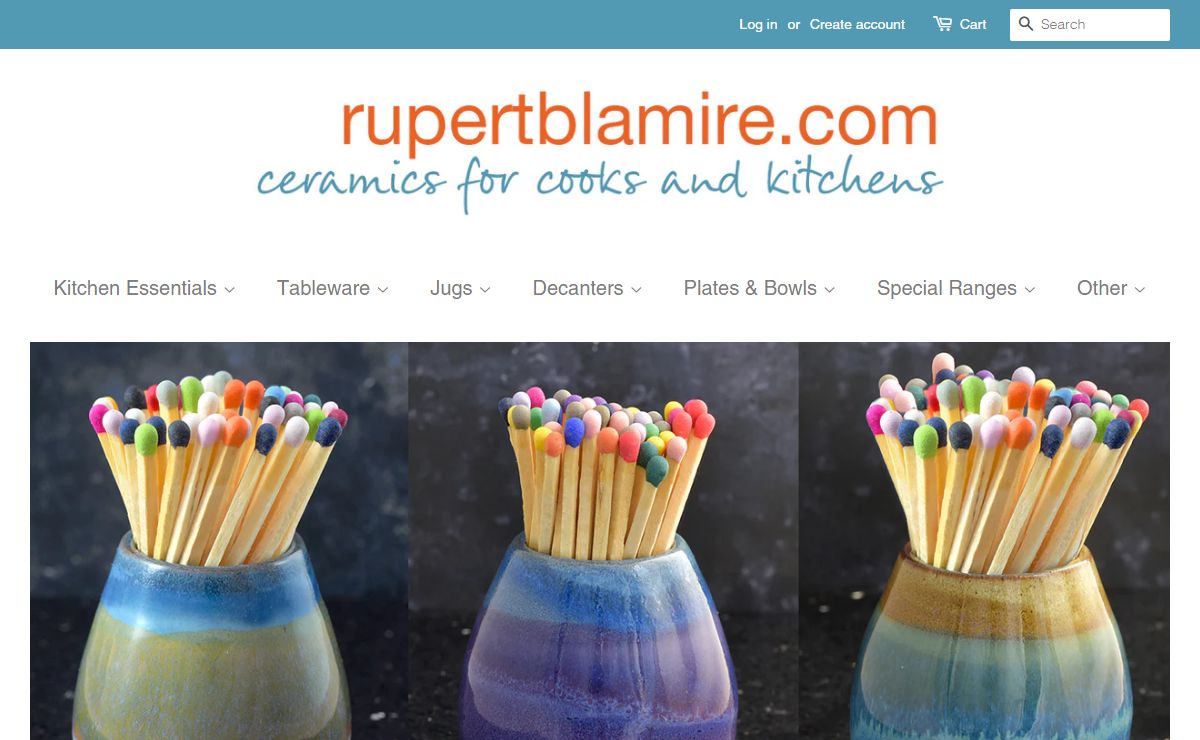 The perfect gift for foodies. Hand made pottery. Olive oil decanters. – Rupert Blamire