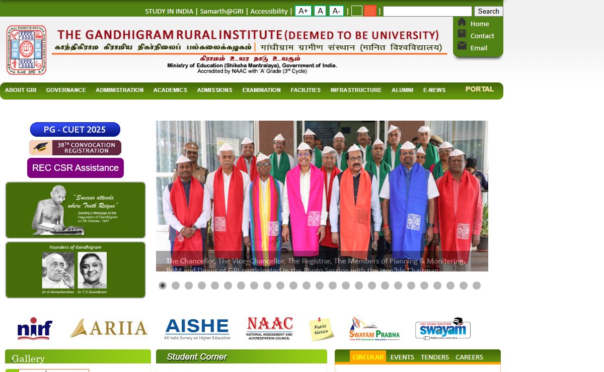 The Gandhigram Rural Institute - Deemed to be University