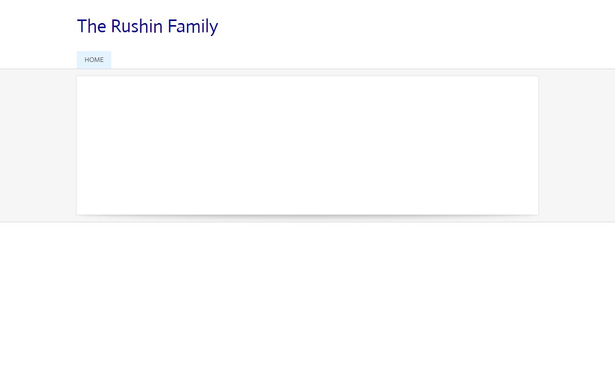 The Rushin Family - Home