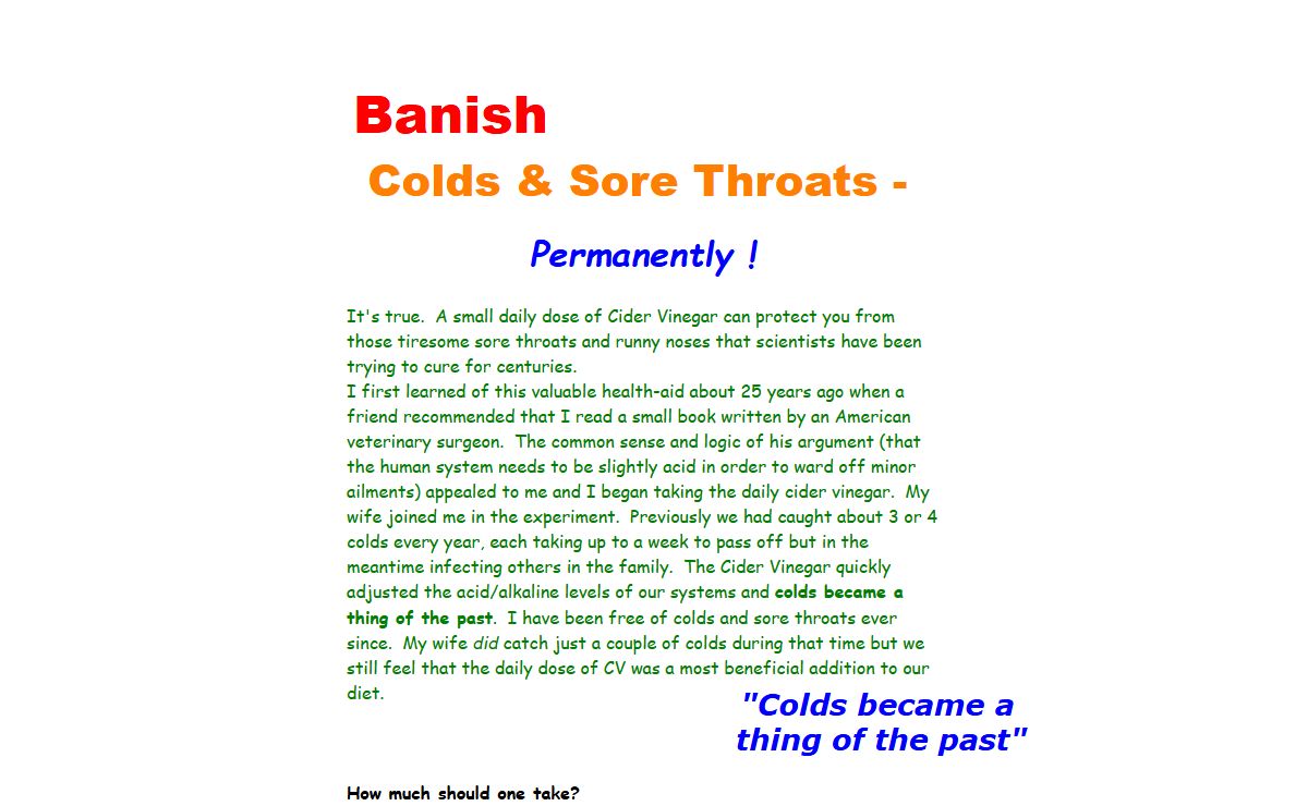 Banish Colds & Sore Throats
