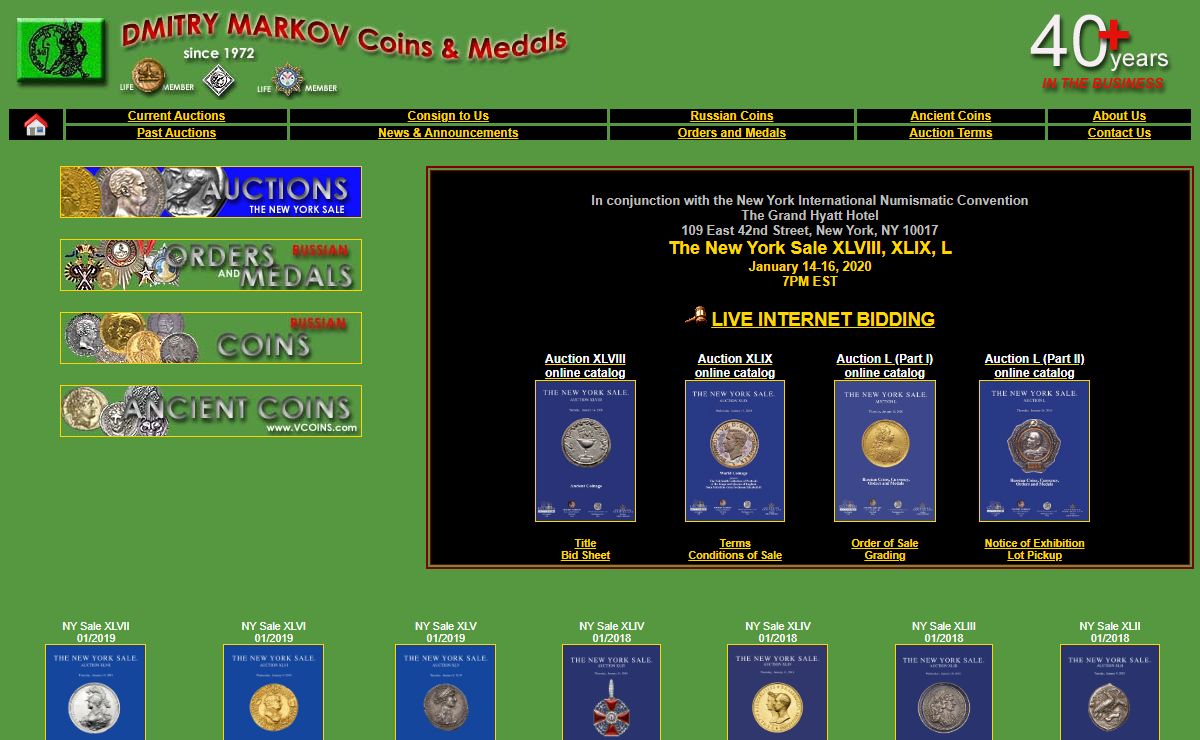 DMITRY MARKOV Coins & Medals