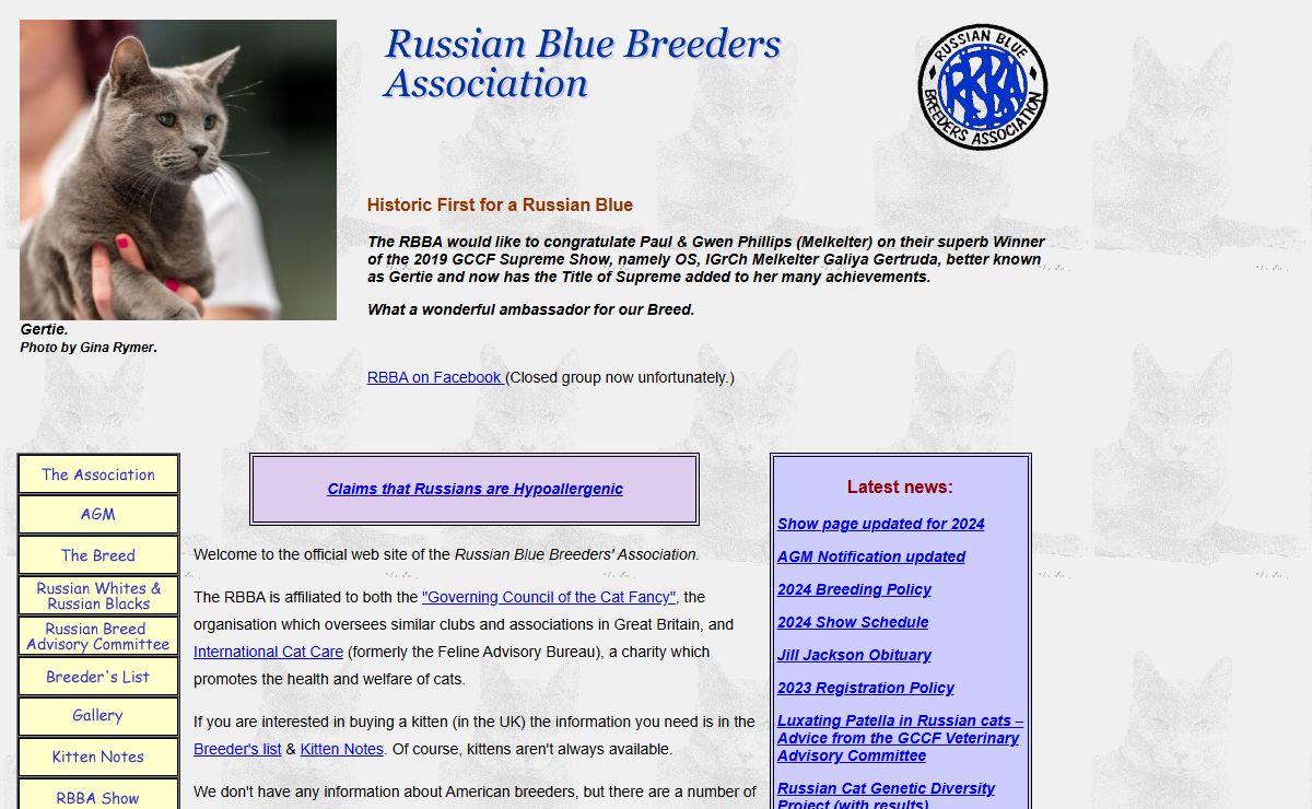 Russian Blue Breeders' Association