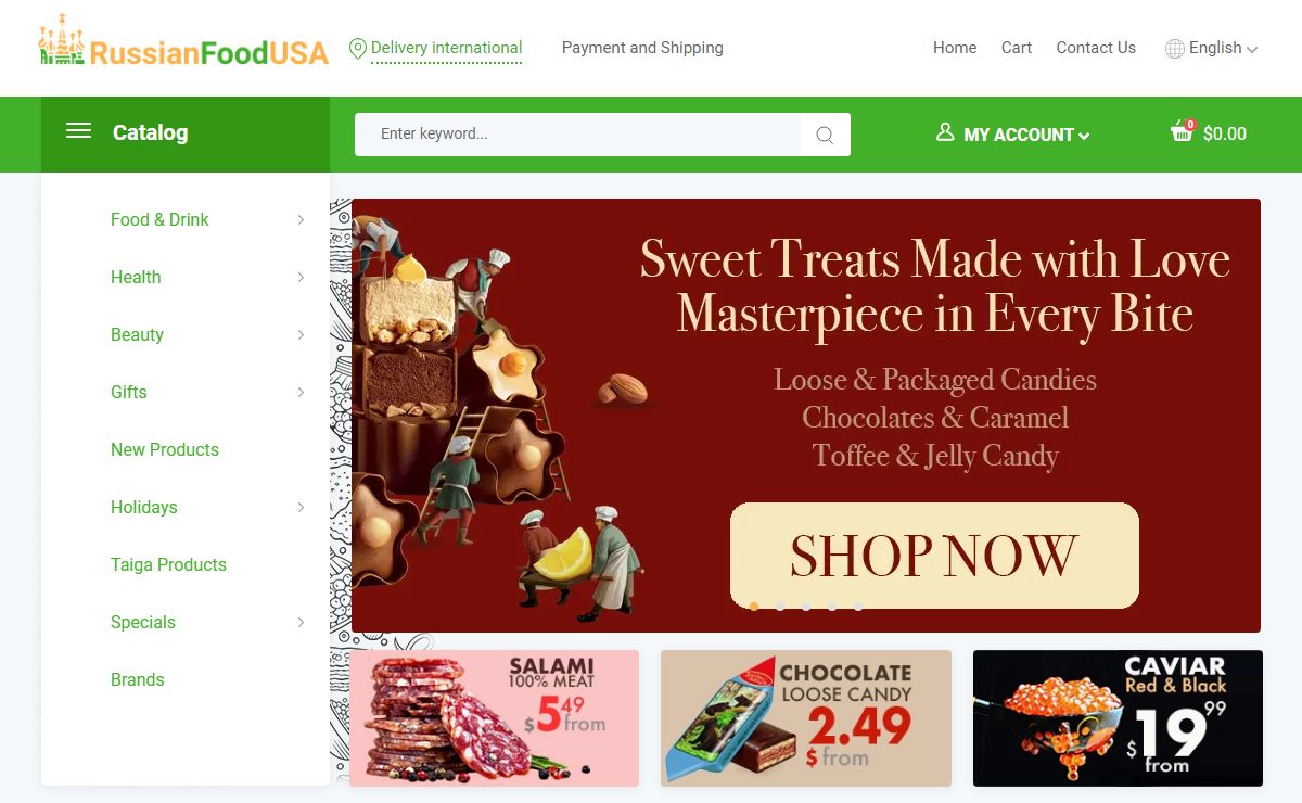 Russian & European Gourmet Food Store | Russian Grocery | RussianFoodUSA