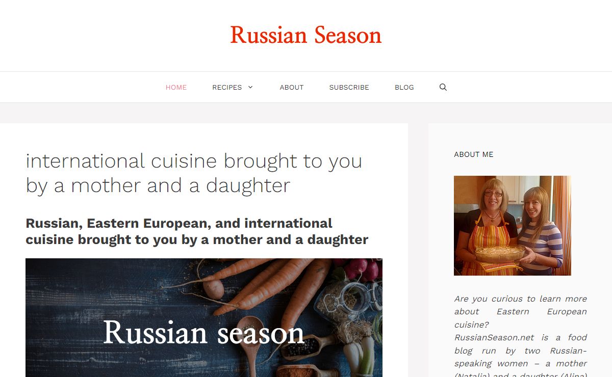 international cuisine brought to you by a mother and a daughter