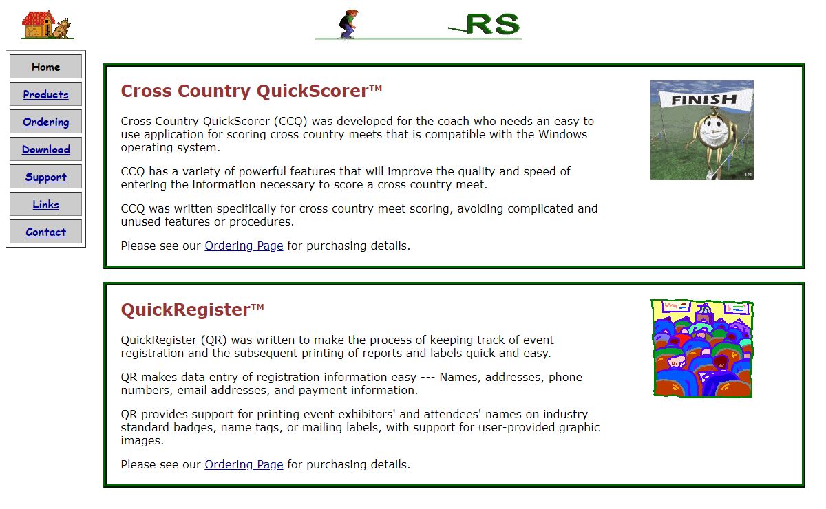 Cross Country QuickScorer ™ (CCQ) - QuickRegister ™ (QR) - Track & Field QuickScorer ™ (TFQ)