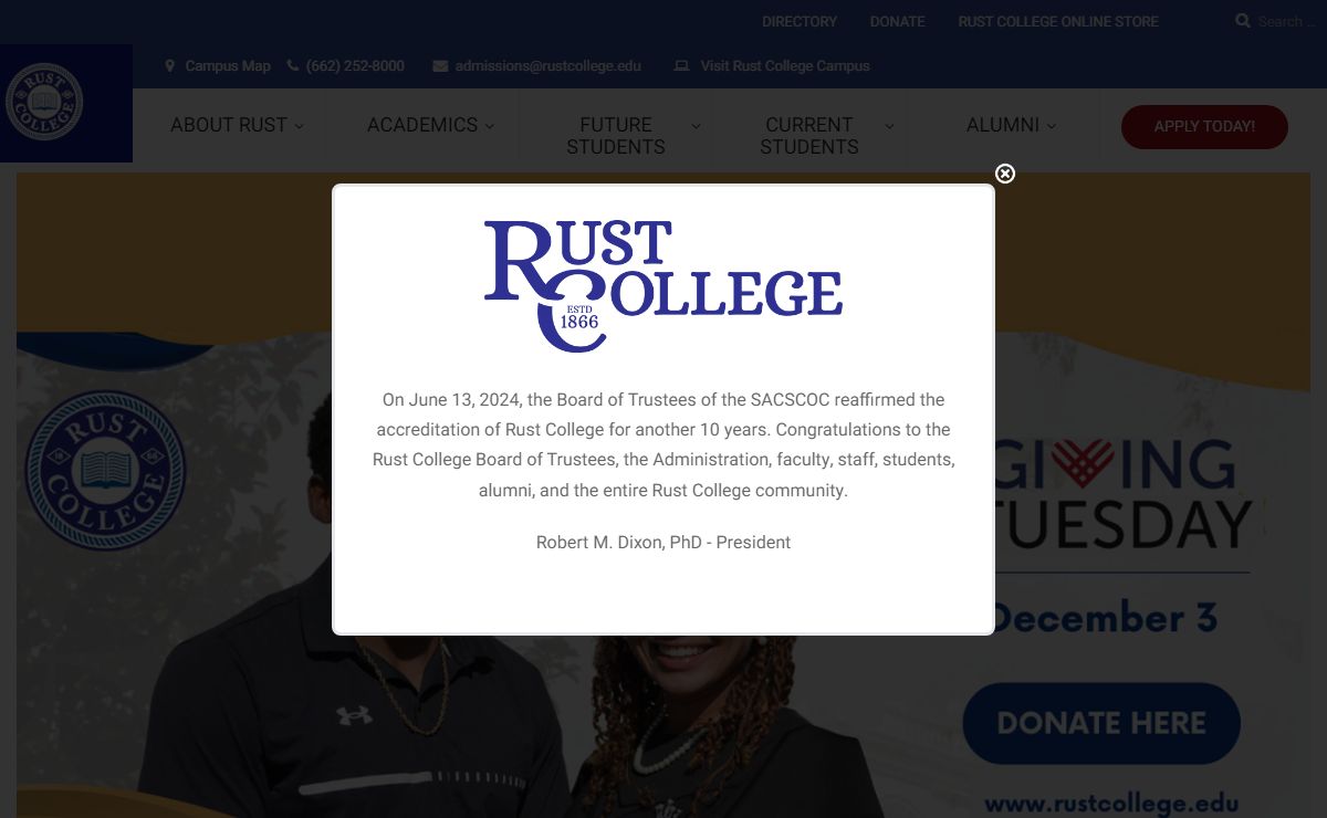Rust College | Where Tomorrows Leaders are Students Today