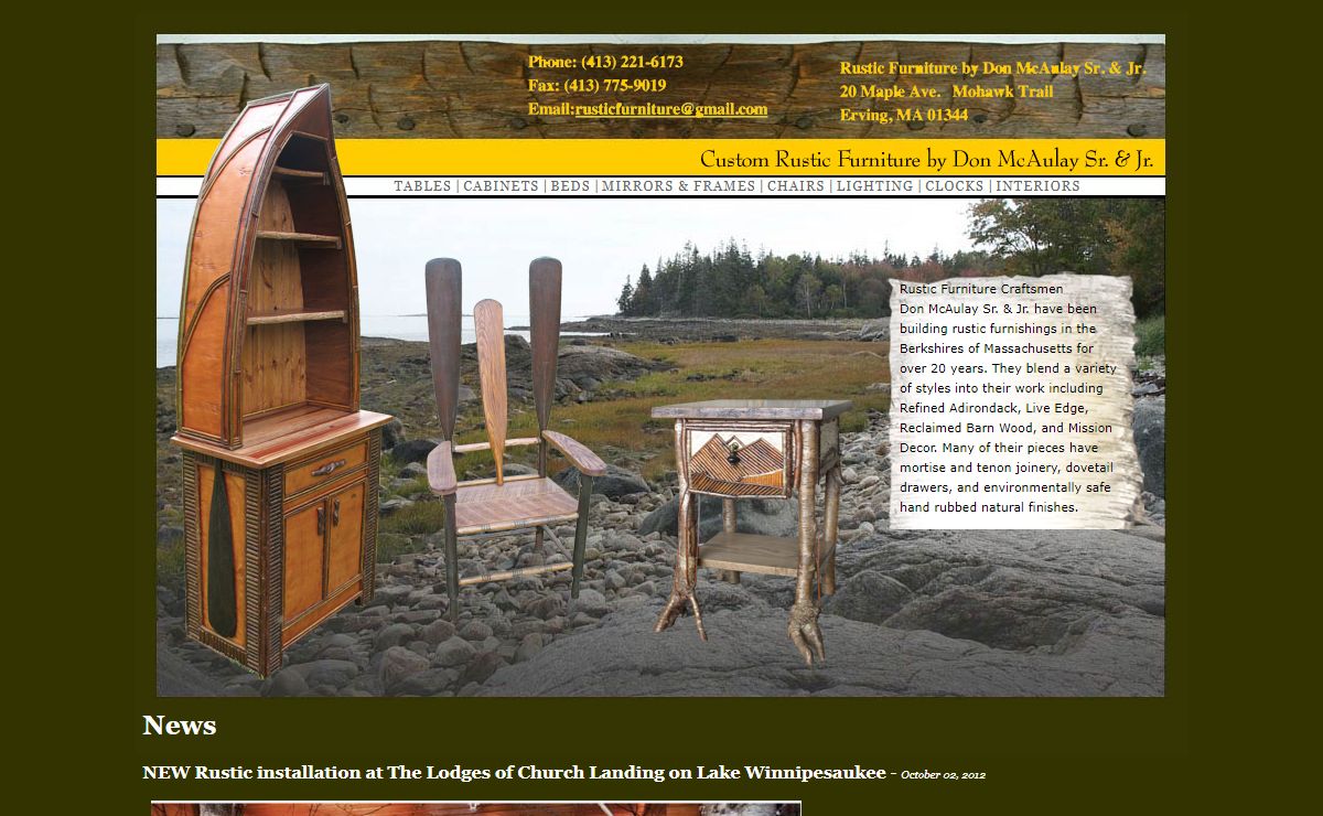 Custom Rustic Furniture by Don McAulay :