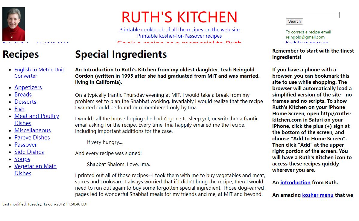 Ruth's Kitchen