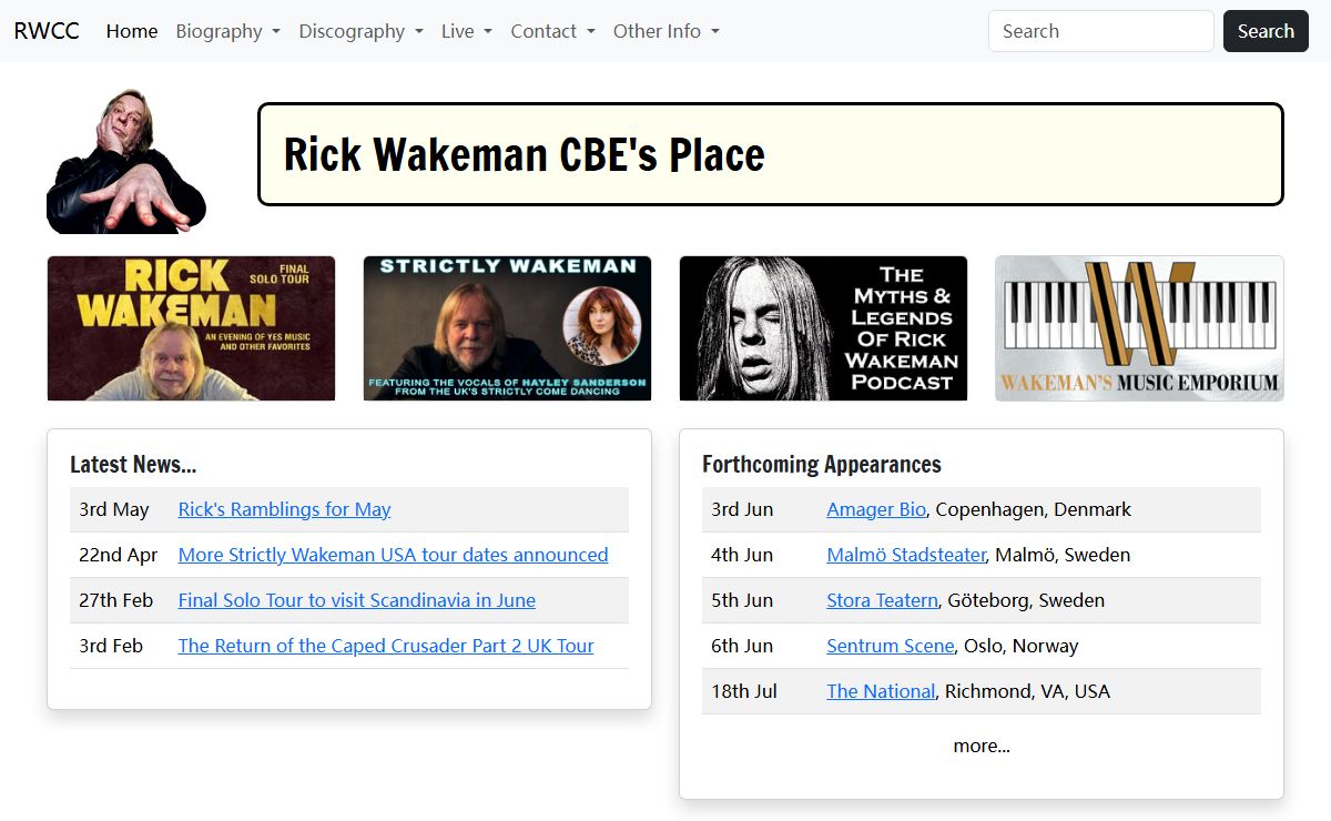 Rick Wakeman CBE's Place