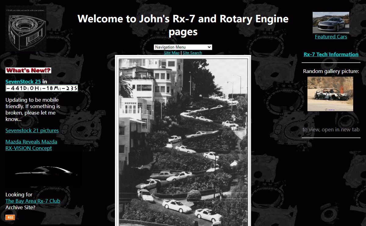 John's Rx-7 and Rotary Pages