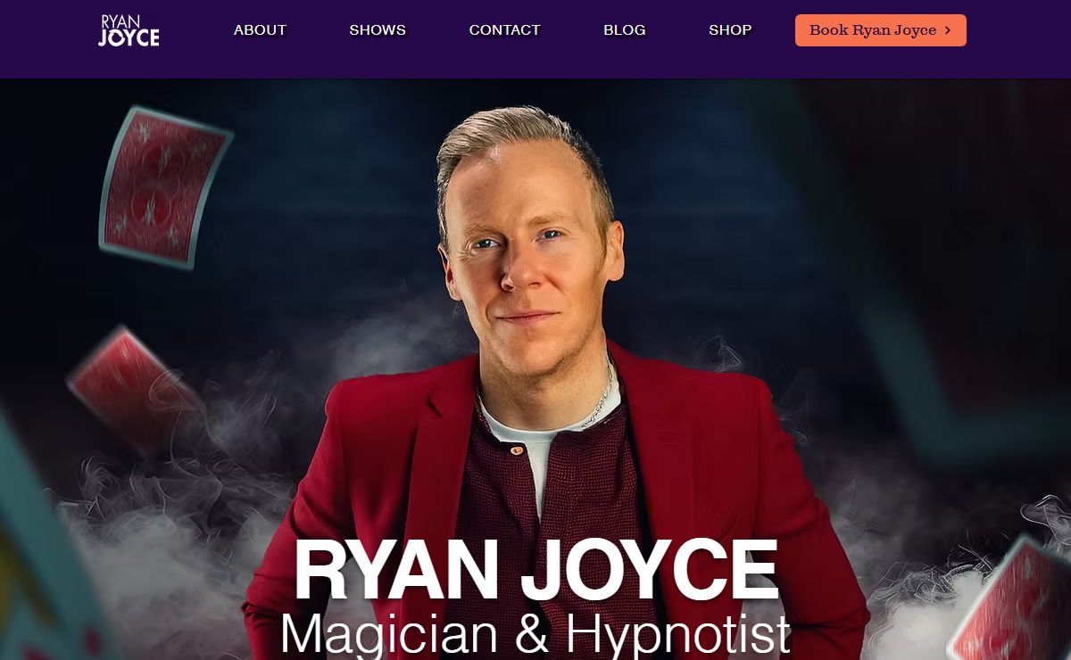 Ryan Joyce | Magician, Hypnotist, Entertainer, Speaker