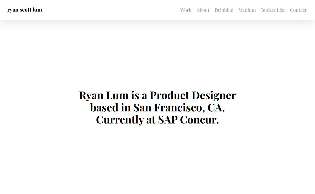 Ryan Lum - Product Designer in San Francisco, CA