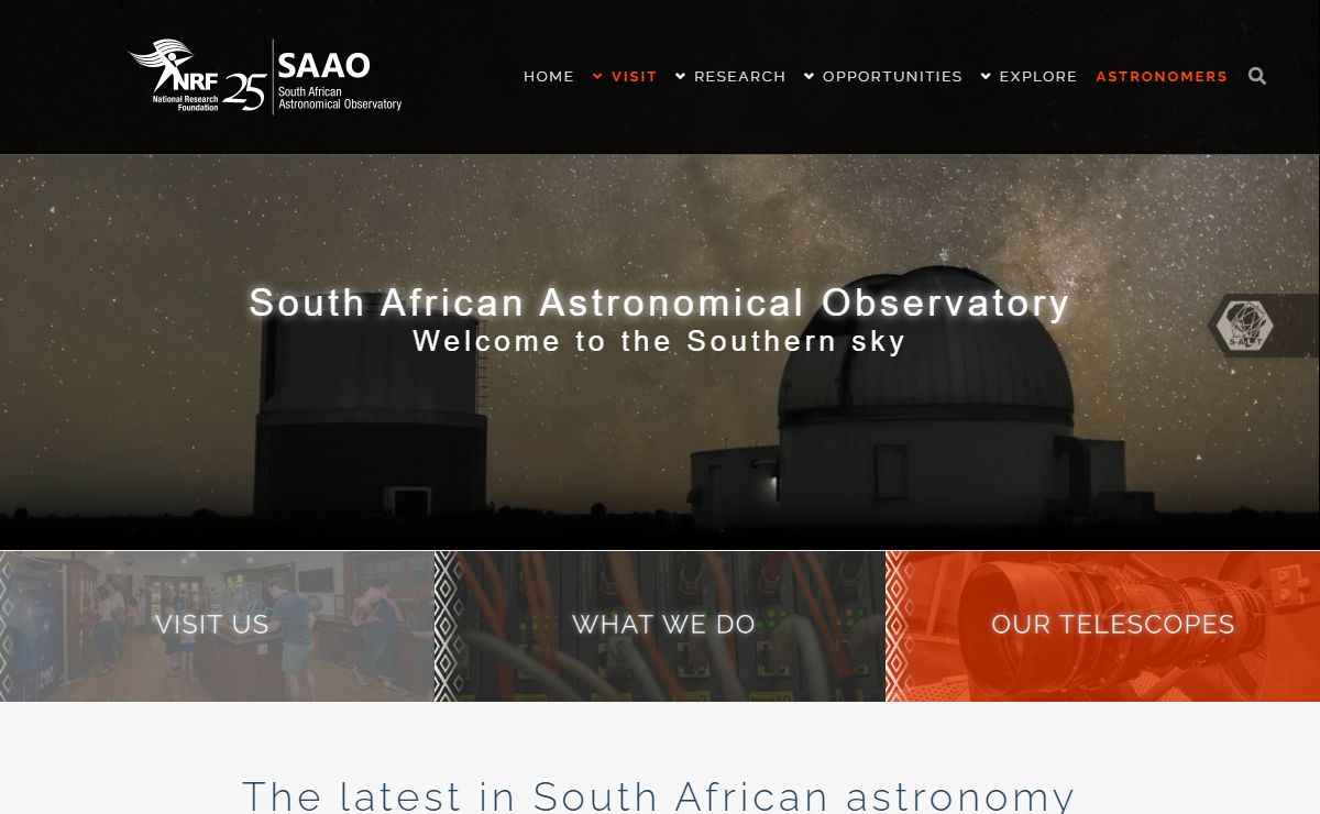 SAAO | South African Astronomical Observatory