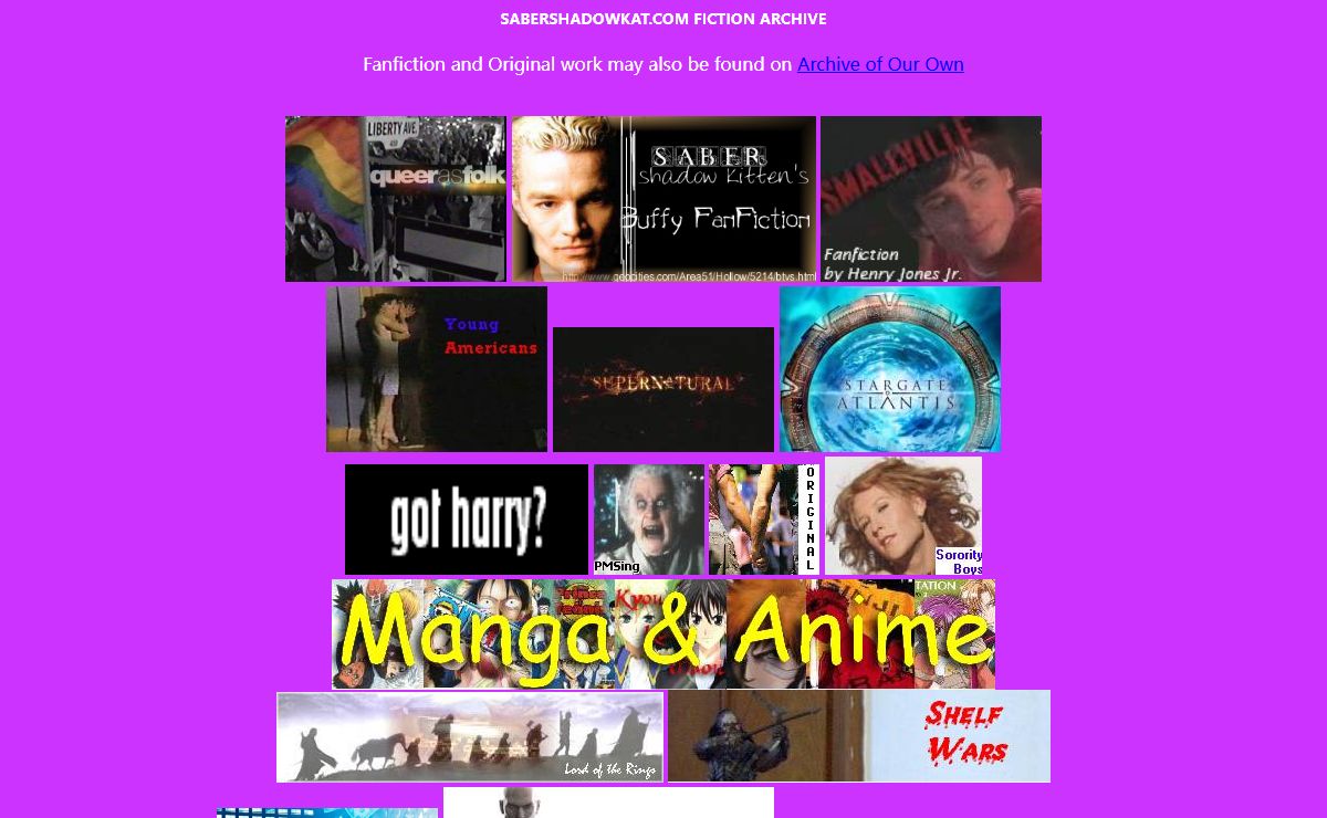 Sabershadowkat's Home Page