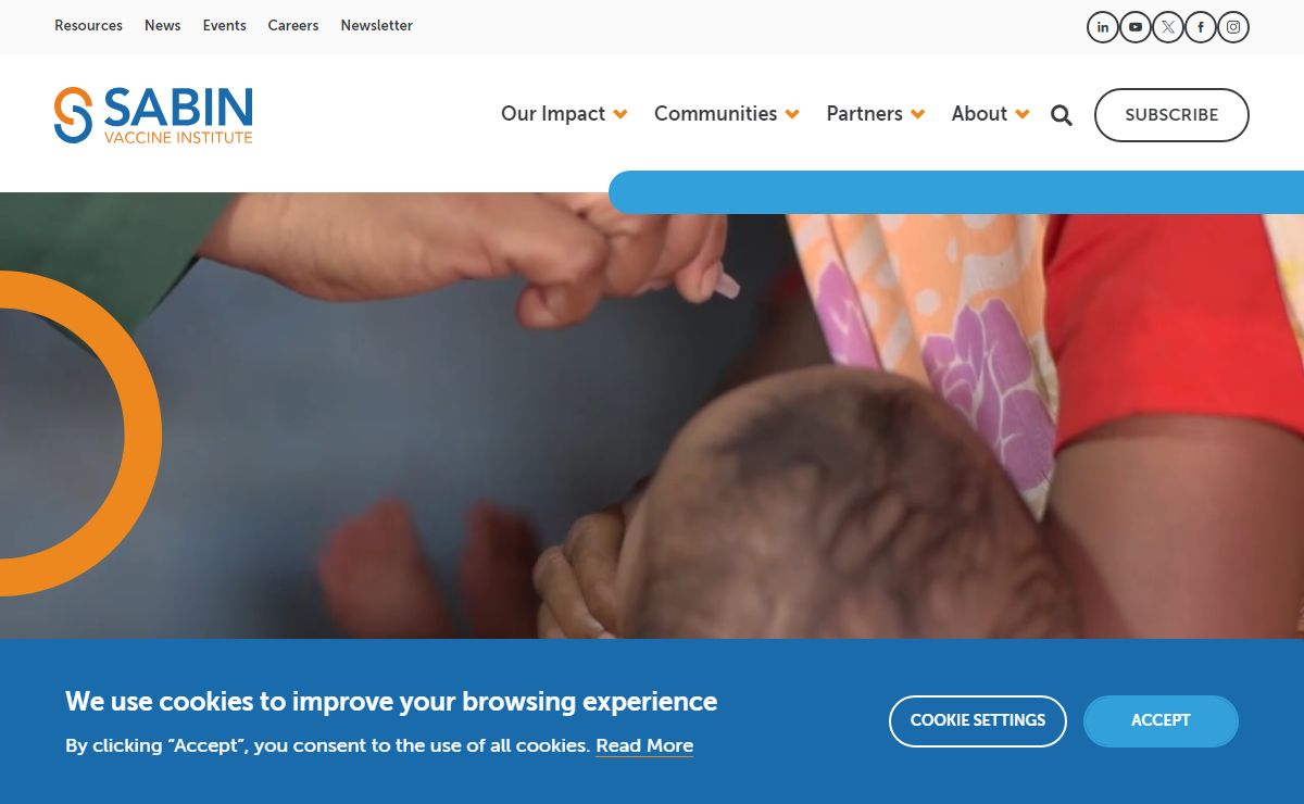 Sabin Vaccine Institute | Extending Vaccine Accessibility & Innovation