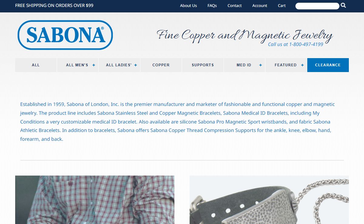 Home | Sabona Copper Bracelets & Magnetic Bracelets