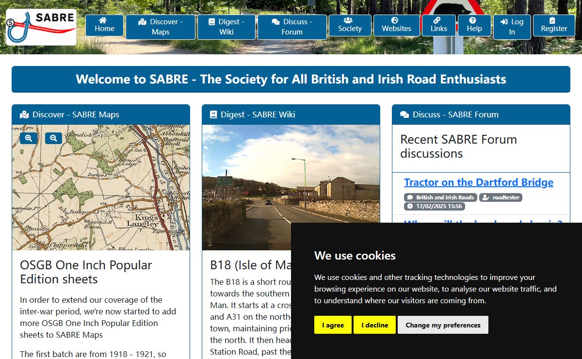 SABRE: The Society for All British and Irish Road Enthusiasts