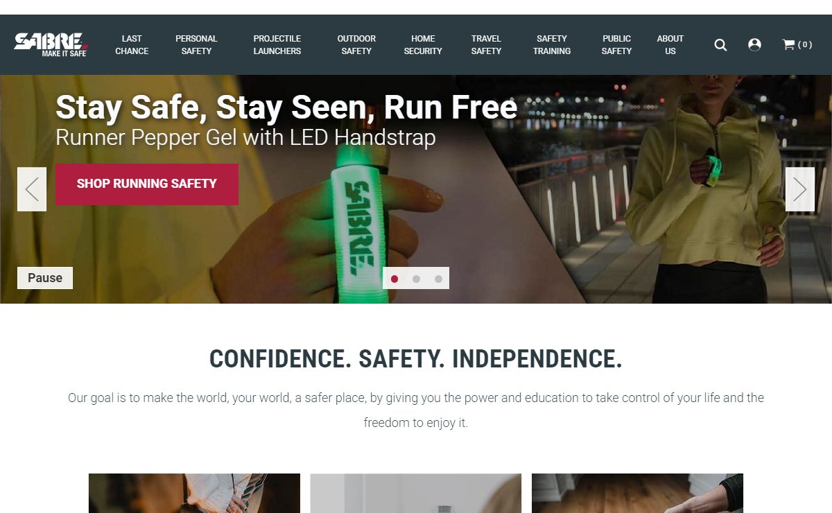 SABRE - Personal Safety - Pepper Spray Products, Stun Guns & Home Security Defense