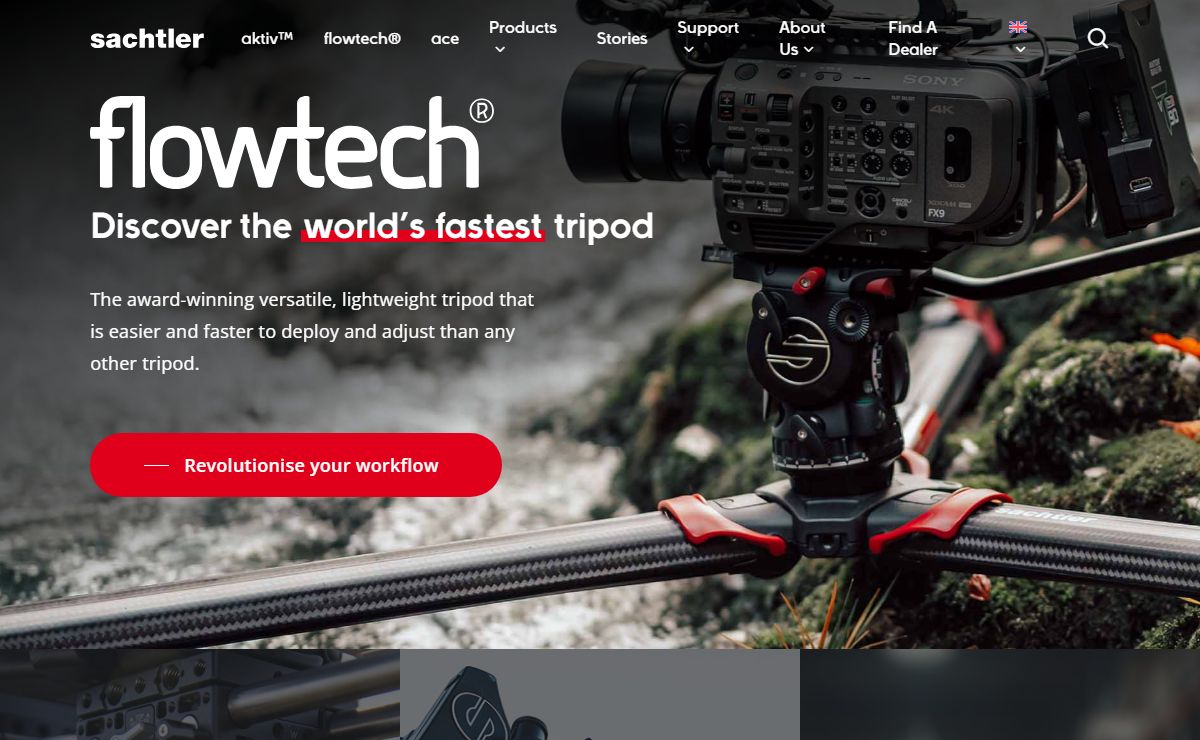 Sachtler: Award-Winning Tripods, Fluid Heads & Pedestals