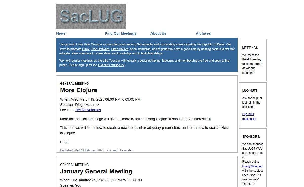 Sacramento Linux Users’ Group