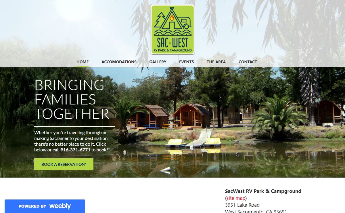 SacWest RV Park & Campground - Home