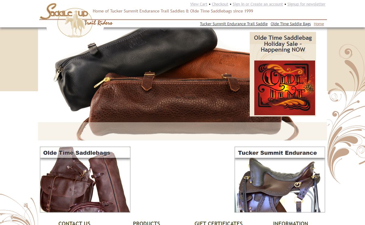 Olde Time Leather Saddlebags Match your Tucker Saddle - Saddle-Up Trail Riders