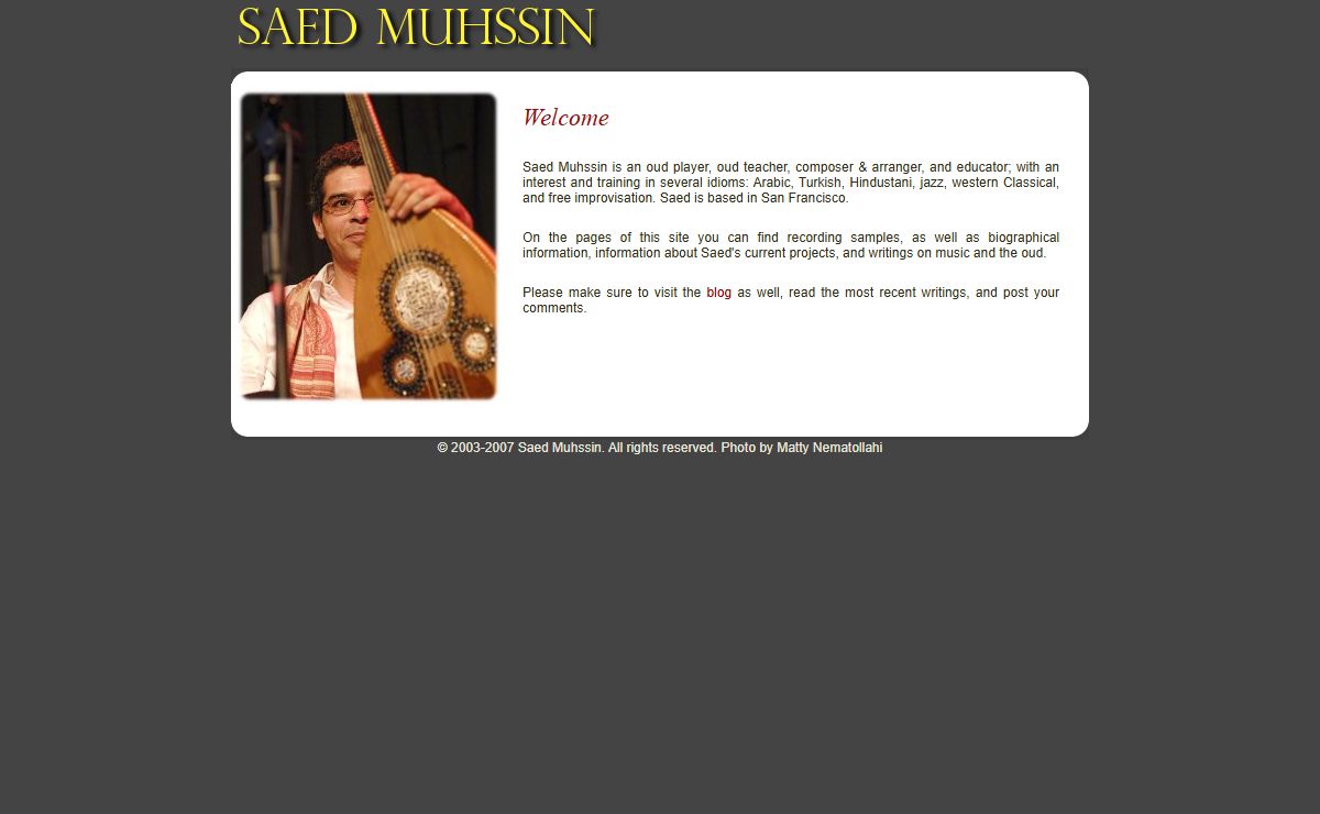 Welcome to Saed Muhssin.com
