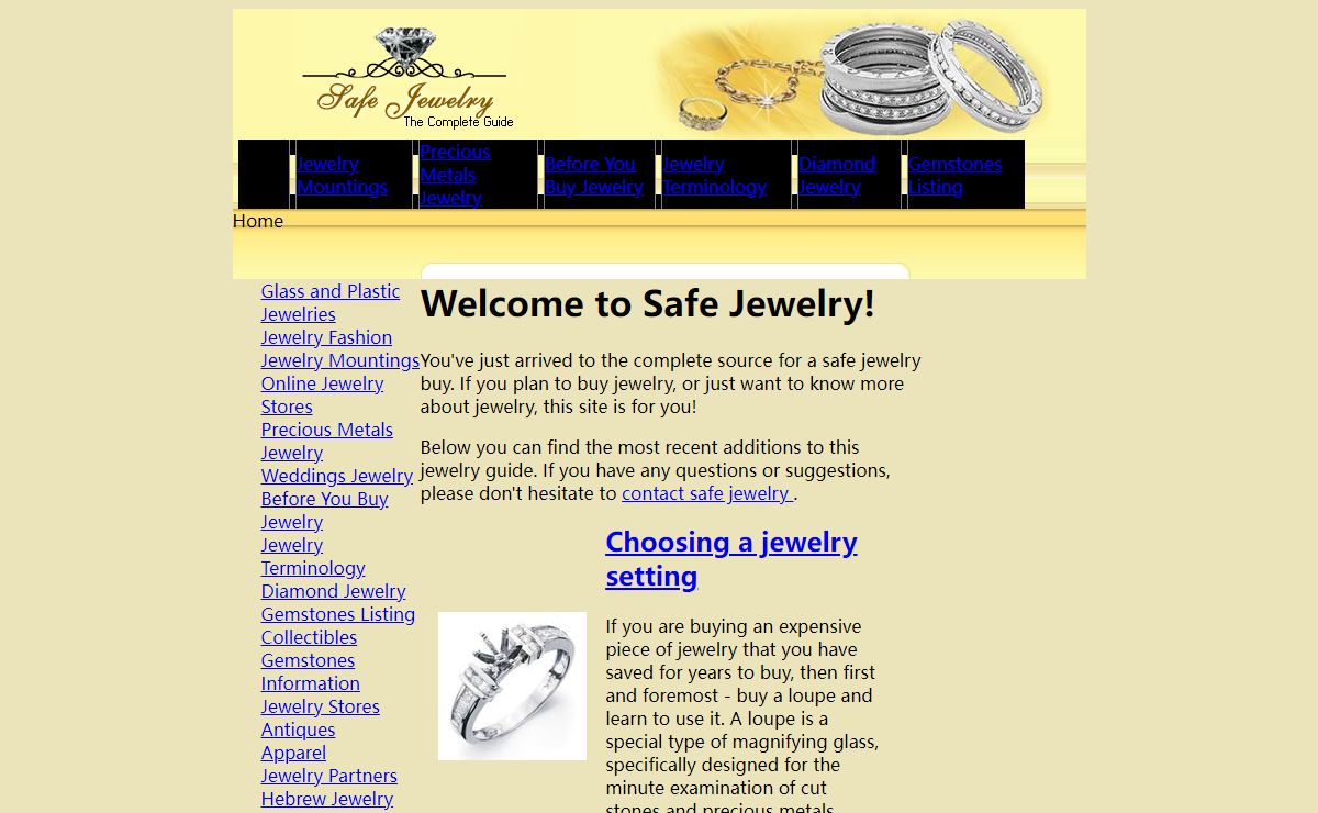 Safe Jewelry - Online Jewelry Buying Guide