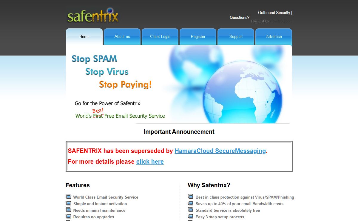 Email Security Solutions | Email Spam Protection | Email Spam Filtering | Email Security Service - Safentrix