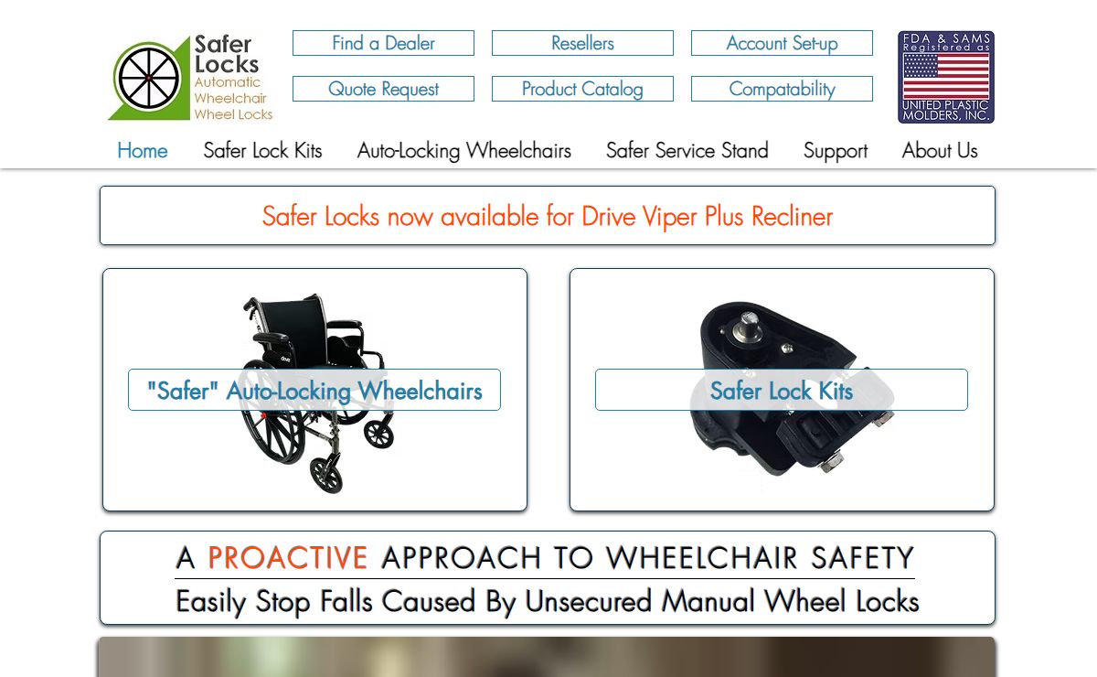 Safer Locks / Automatic Wheelchair Anti-Rollback