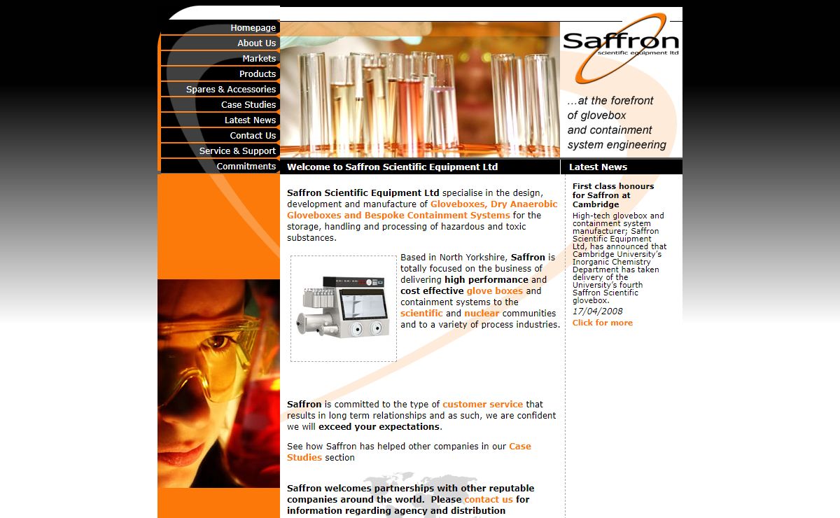 Glovebox Technology - Gloveboxes, environmental chambers and dry anaerobic containment systems -Gloveboxes by Saffron Scientific Equipment Ltd