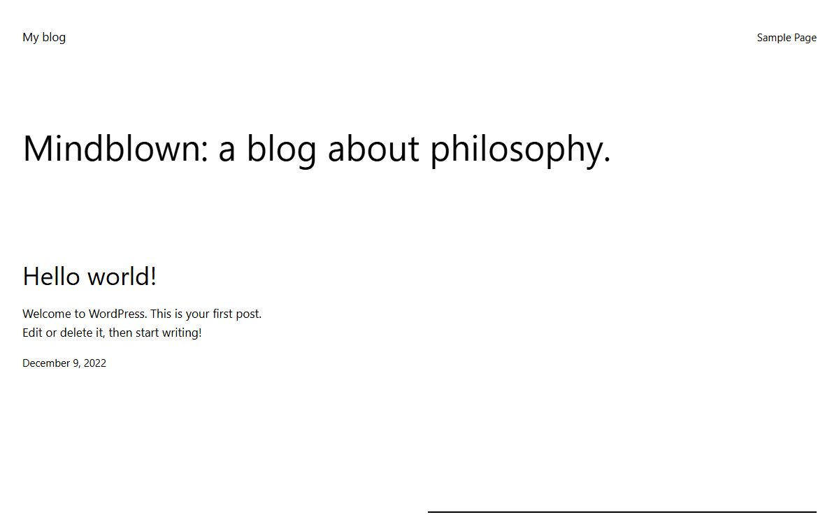 My blog – Just another WordPress site